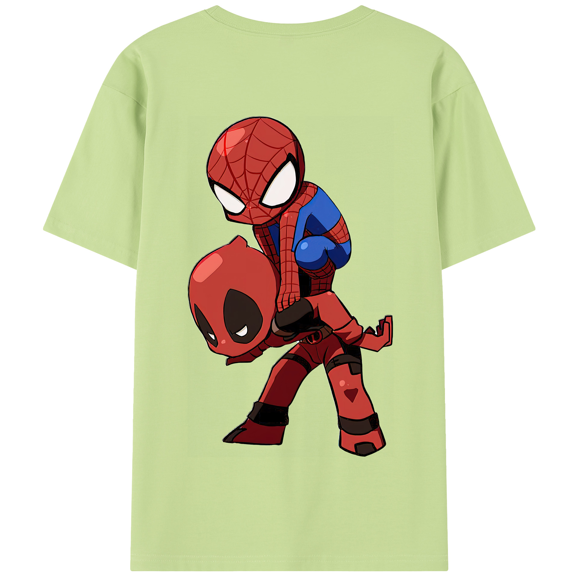 （画像用） Deadpool デッドプール 綿100％半袖Tシャツ（背面プリント）
